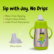 Adore Gypsy! 3Stage Stainless Steel Feeding Bottle With Gravity Ball -Green