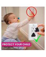 Adore Baby Safety Child Proofing Electrical Socket Cover Set- Pack of 12-Black