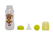 Adore Jungle Bay 2 Stage Narrow Neck Feeding Bottle - 250ml - Green Monkey