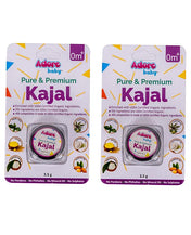 Adore Baby Pure & Premium Kajal 3.5g Each- Pack of 2- With USDA Certified Ingredients