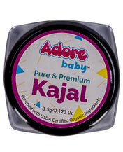 Adore Baby Pure & Premium Kajal 3.5g Each- Pack of 2- With USDA Certified Ingredients