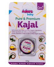 Adore Baby Pure & Premium Kajal 3.5g Each- Pack of 2- With USDA Certified Ingredients