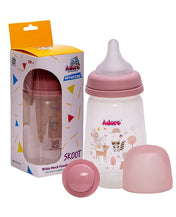 Adore Skoot Sr 2 Stage Wideneck Feeding Bottle - 250 ml - Pink