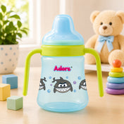 Adore Zippy! The Amazing Soft Silicone Spout Sipper with Twin Handle & Dust Free Hood- 270ml - Blue