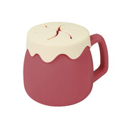 Adore ZEST 2 in 1 Silicone Sip n Snack Sippy Cup with Straw - 180 ml Dark Pink