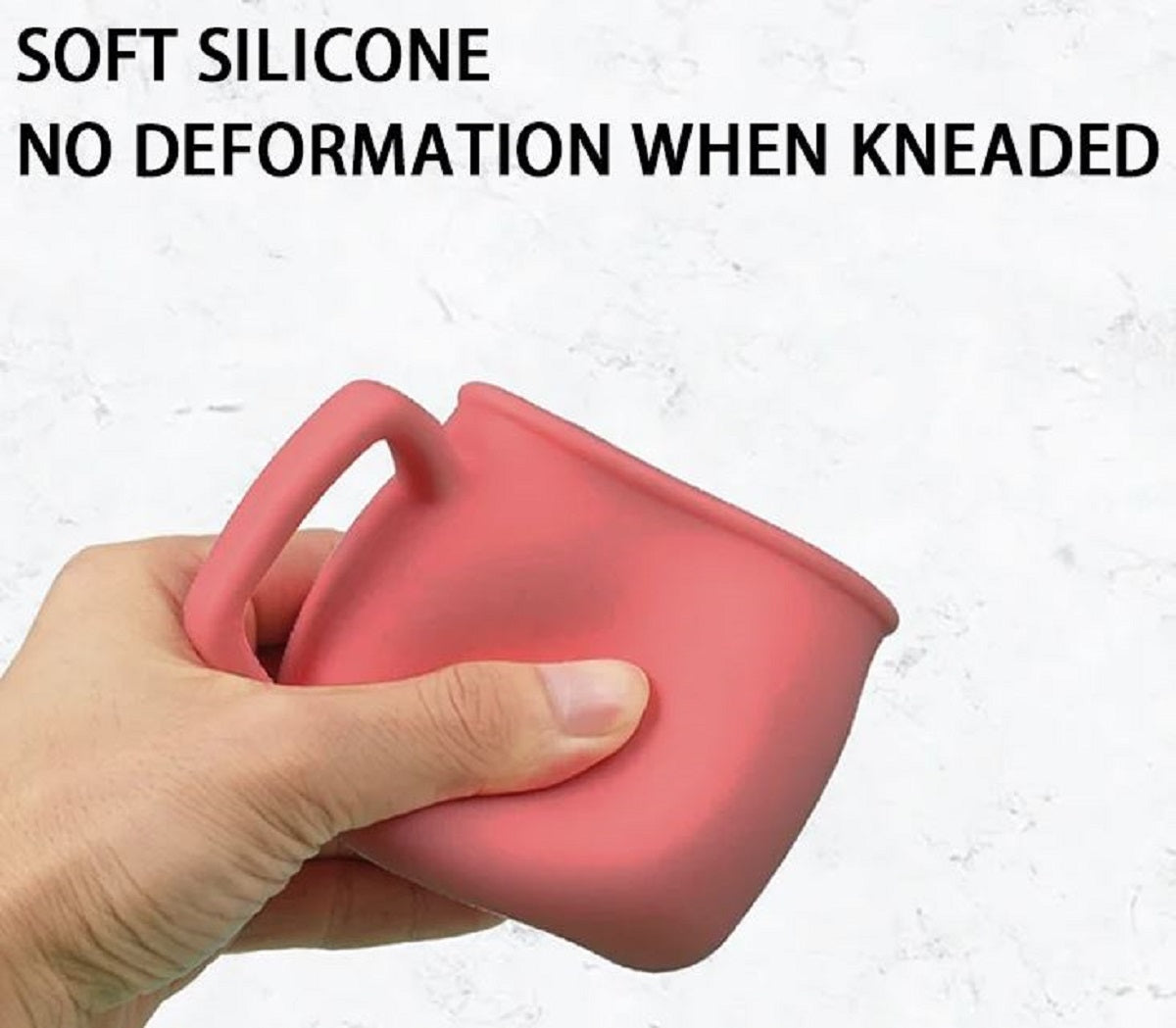 Adore ZEST 2 in 1 Silicone Sip n Snack Sippy Cup with Straw - 180 ml Dark Pink