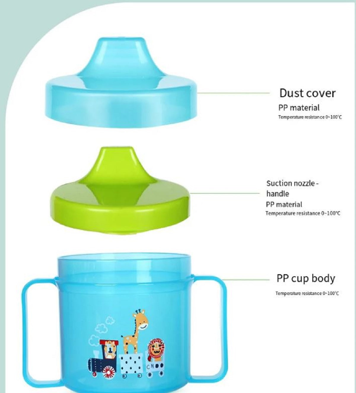 Adore Slurrp Mini Hard Spout Sipper with Twin Handle & Hood- 150ml Pink