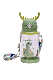 Adore Antillo Pop up Straw Sipper with Adjustable Strap 300ml - Green