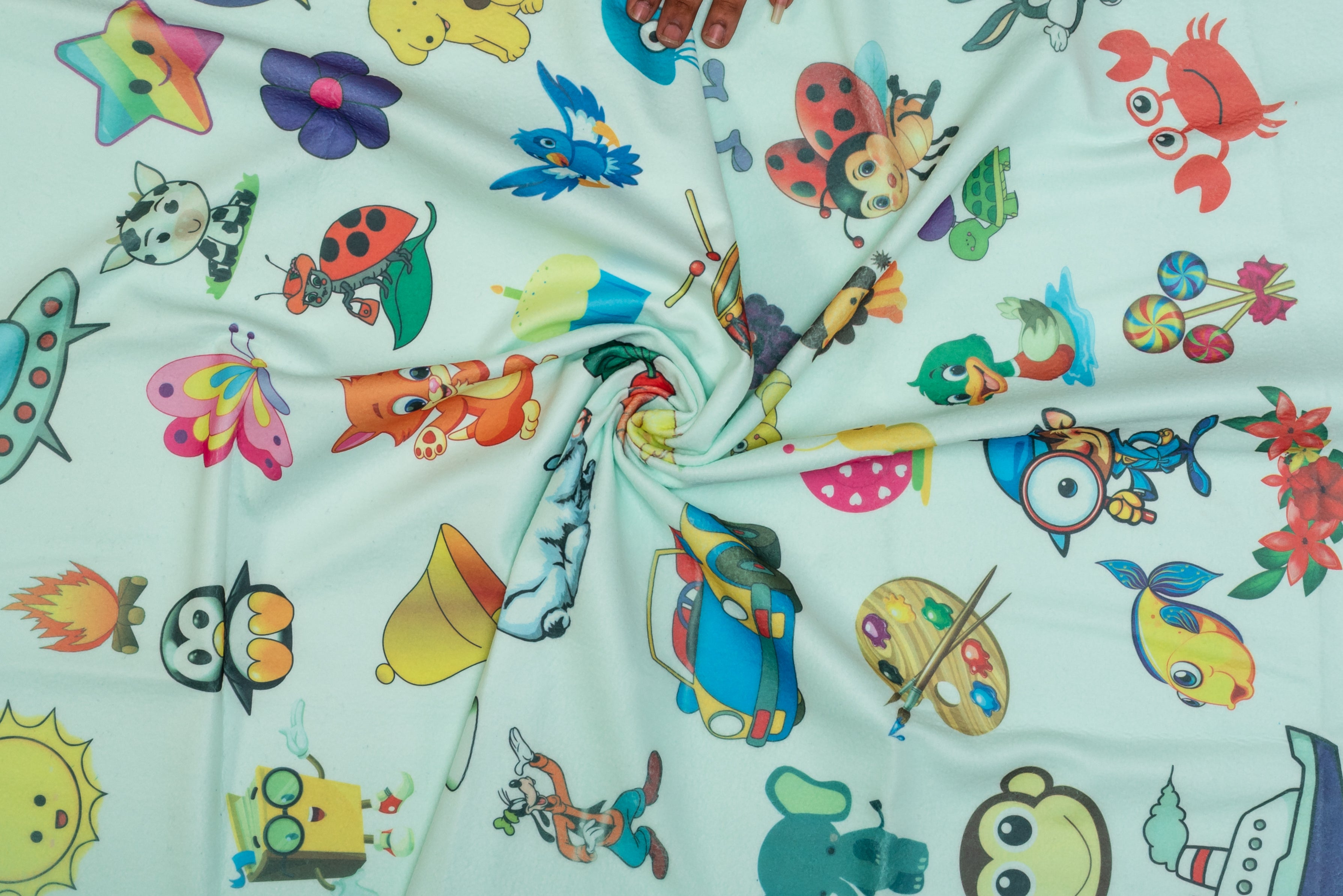 Adore Printed Insta Dry Sheet 70 * 100 cms - InstaDry Water Absorbent Baby Bed Protector Sheet- Green printed