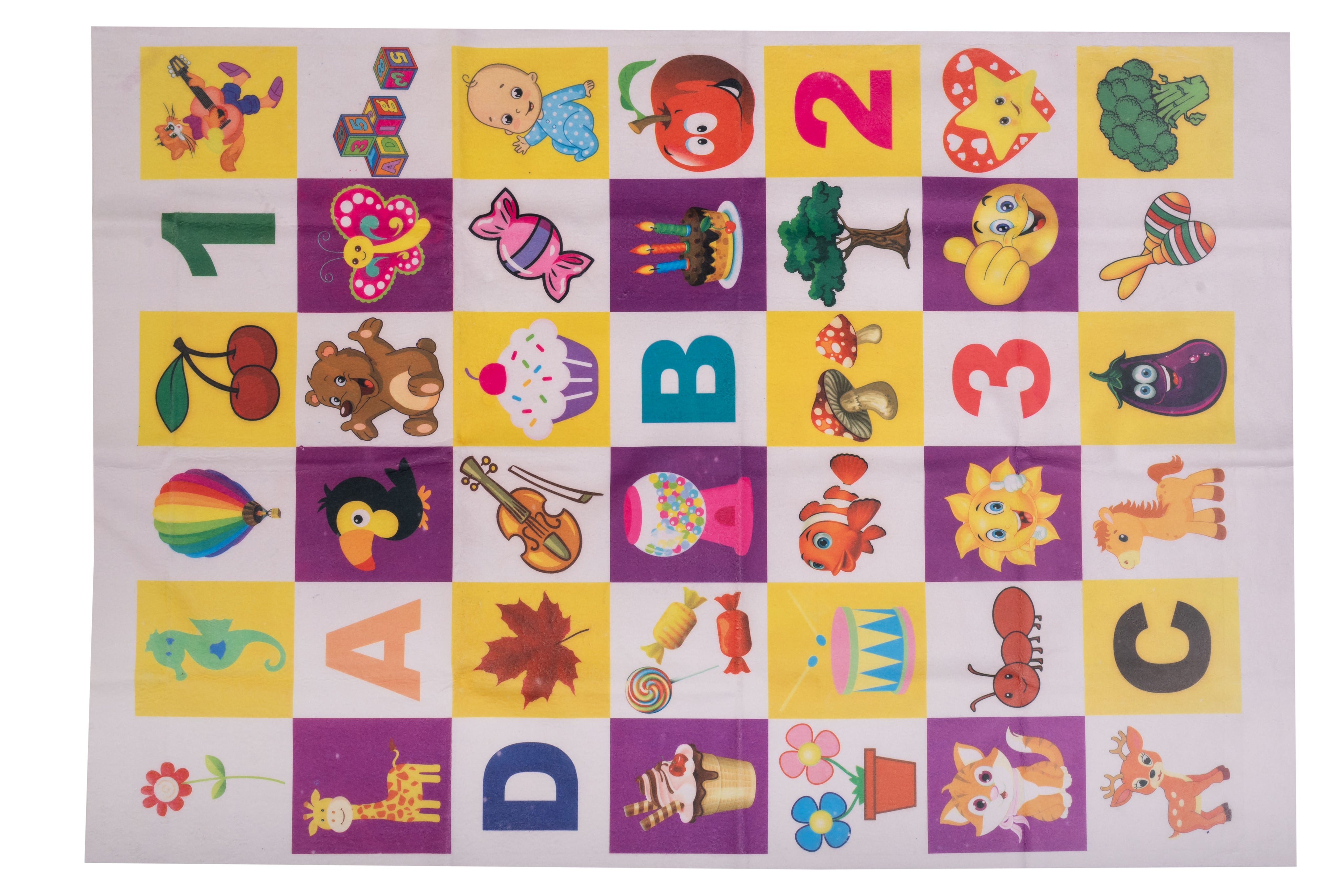 Adore Printed Insta Dry Sheet 70 * 100 cms - InstaDry Water Absorbent Baby Bed Protector Sheet- Purple printed