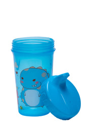 Adore SIPPO- Lift N Sip Sipper-Leak Proof, Drip Proof Cup Training Drinking Cup - Blue -400 ml