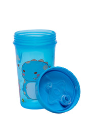 Adore SIPPO- Lift N Sip Sipper-Leak Proof, Drip Proof Cup Training Drinking Cup - Blue -400 ml