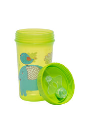Adore SIPPO- Lift N Sip Sipper-Leak Proof, Drip Proof Cup Training Drinking Cup - Green-400 ml