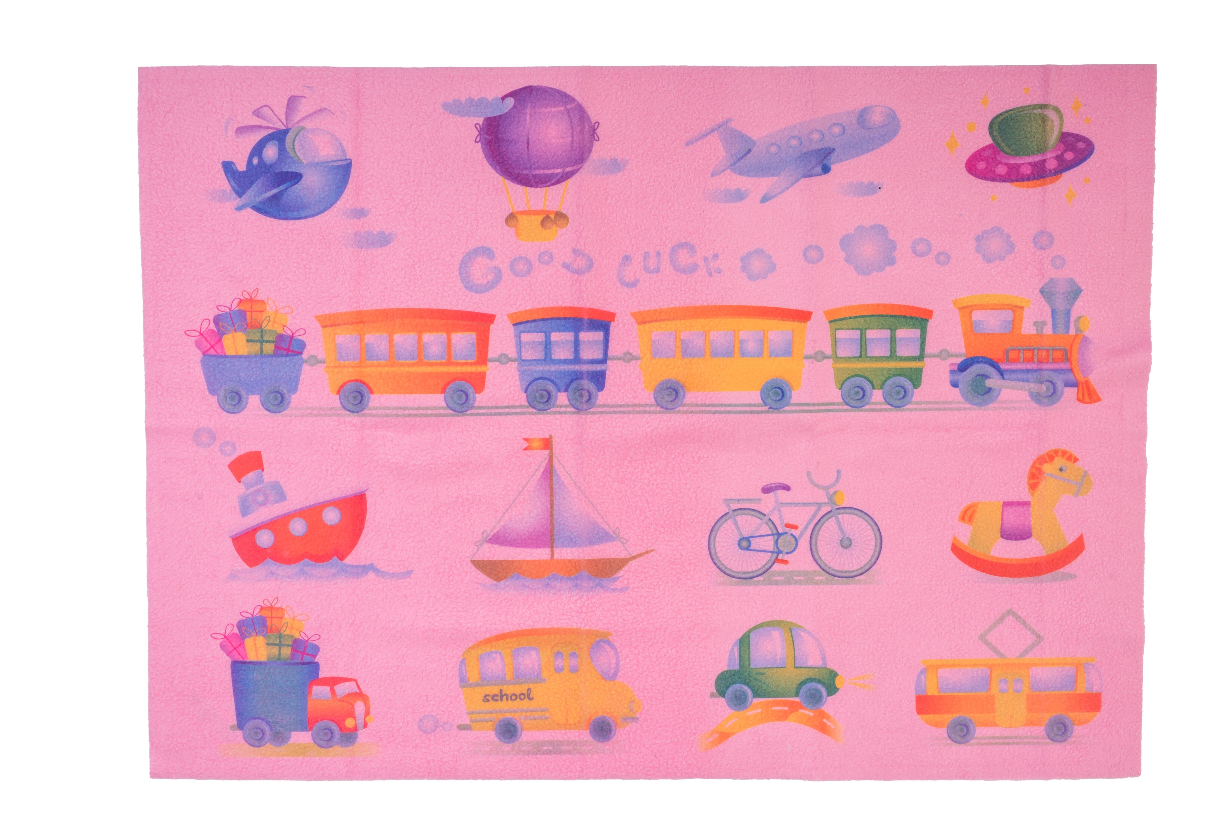 Adore Printed Insta Dry Sheet 50 * 70 cms - InstaDry Water Absorbent Baby Bed Protector Sheet - Vehicles