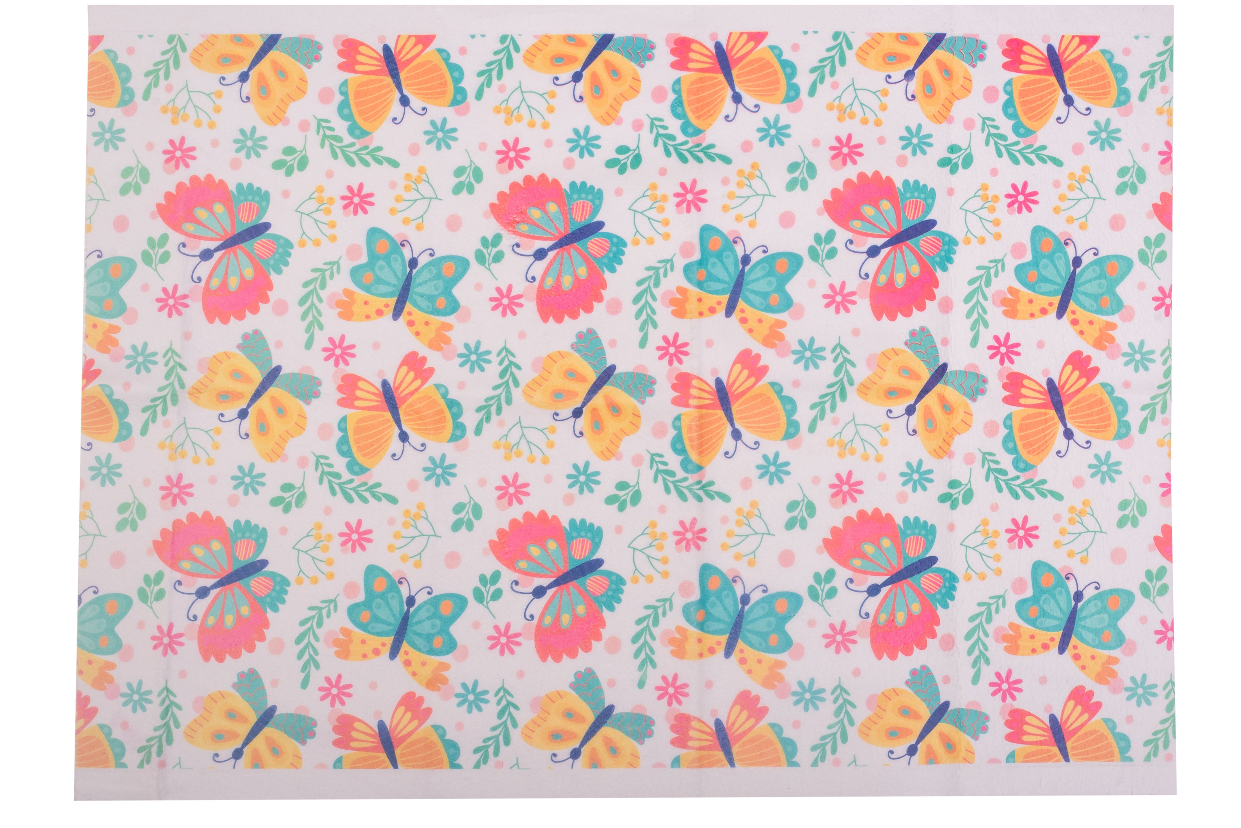 Adore Printed Insta Dry Sheet 50 * 70 cms - InstaDry Water Absorbent Baby Bed Protector Sheet - Butterfly