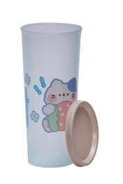 Adore Dunk! The Spill Proof Tumbler with Lid 450ml - Blue Cat