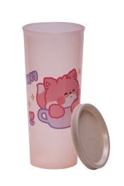 Adore Dunk! The Spill Proof Tumbler with Lid 450ml -Cat