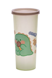 Adore Dunk! The Spill Proof Tumbler with Lid 450ml -Dinosour