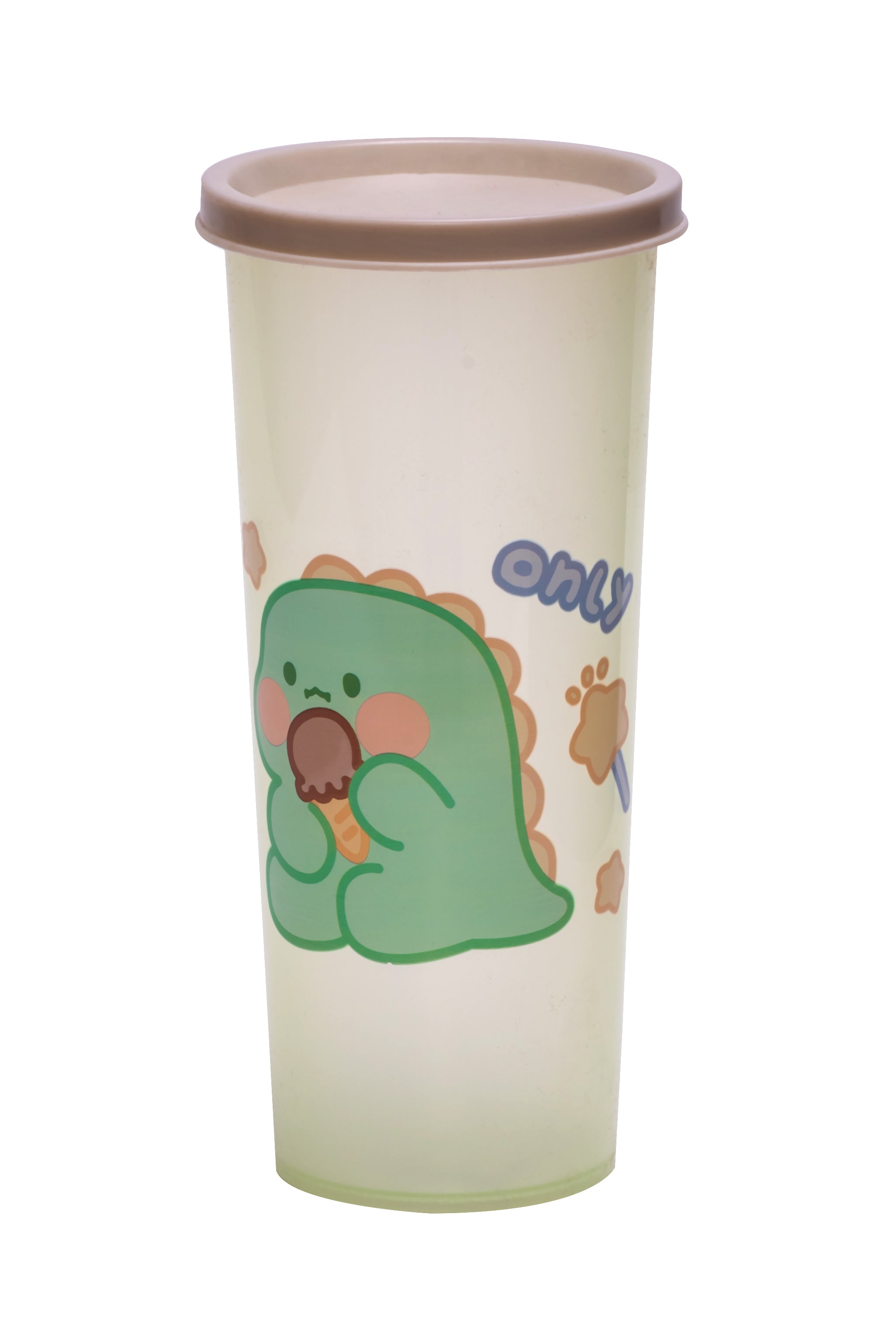 Adore Dunk! The Spill Proof Tumbler with Lid 450ml -Dinosour