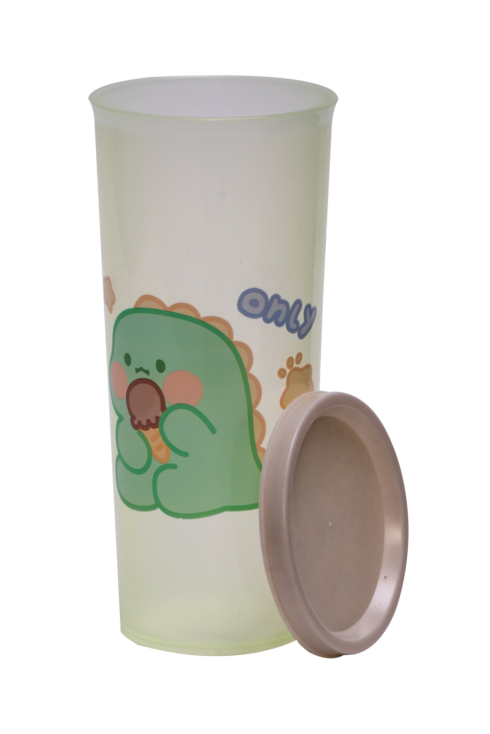 Adore Dunk! The Spill Proof Tumbler with Lid 450ml -Dinosour