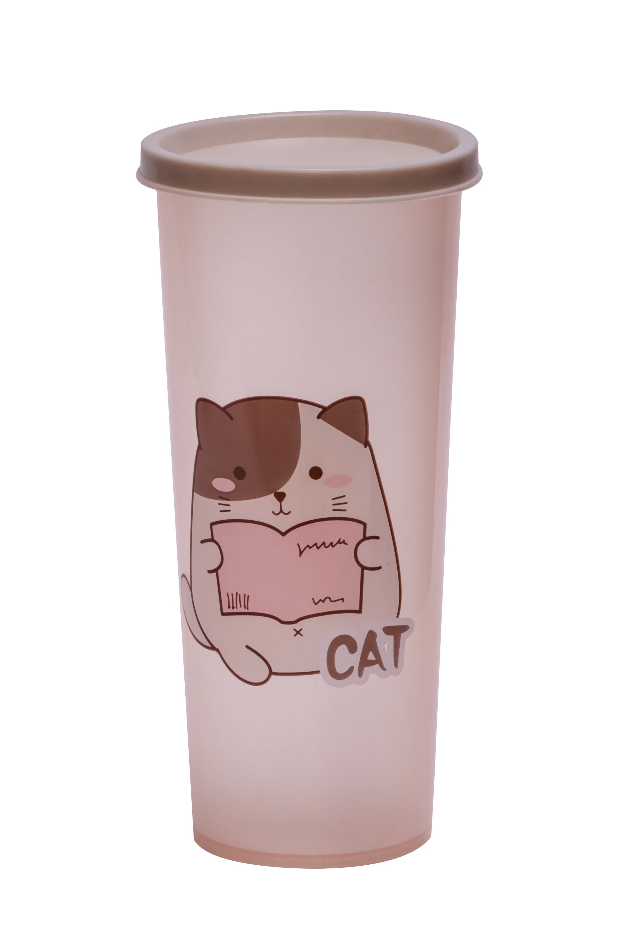 Adore Dunk! The Spill Proof Tumbler with Lid 450ml -Pink Cat