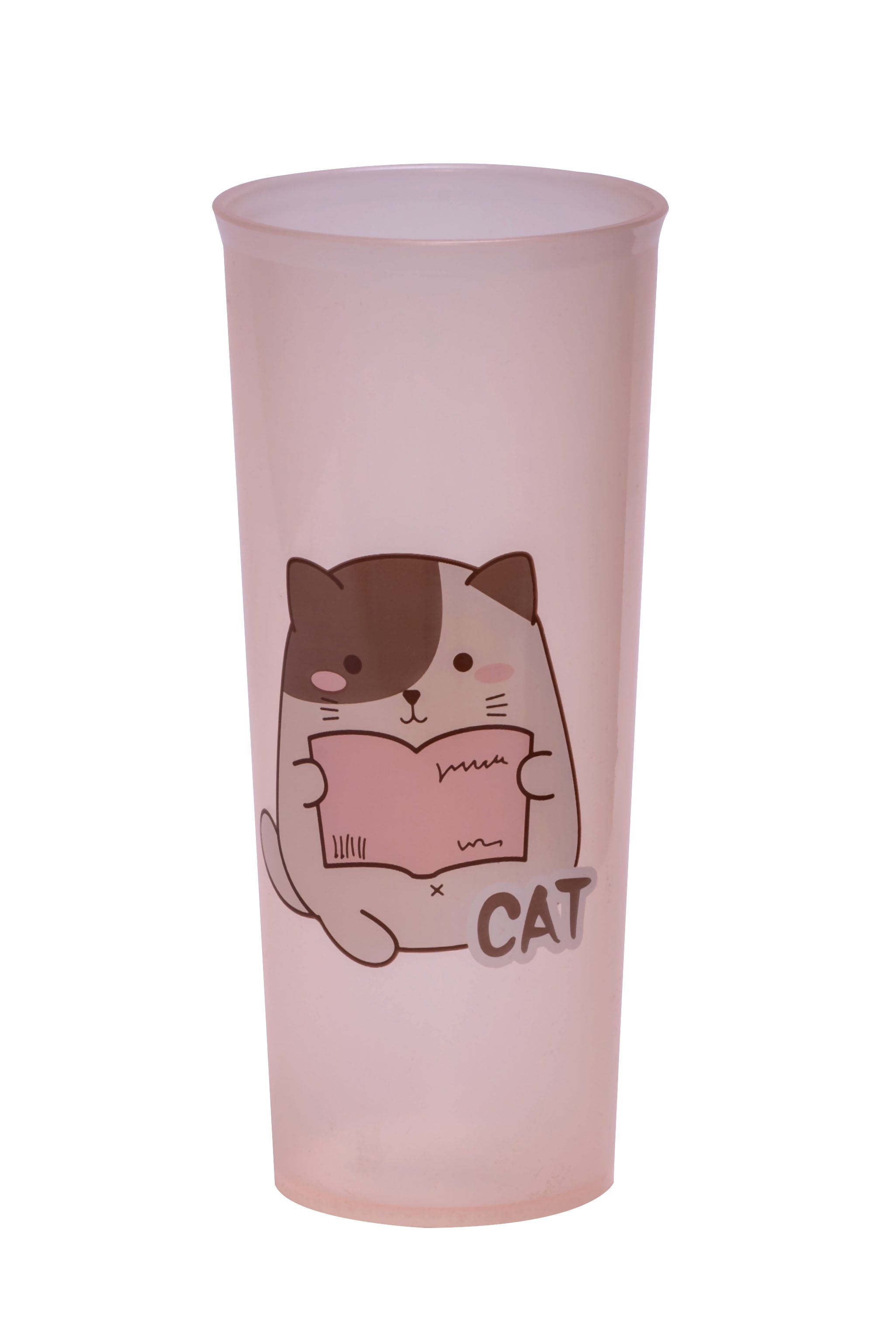 Adore Dunk! The Spill Proof Tumbler with Lid 450ml -Pink Cat