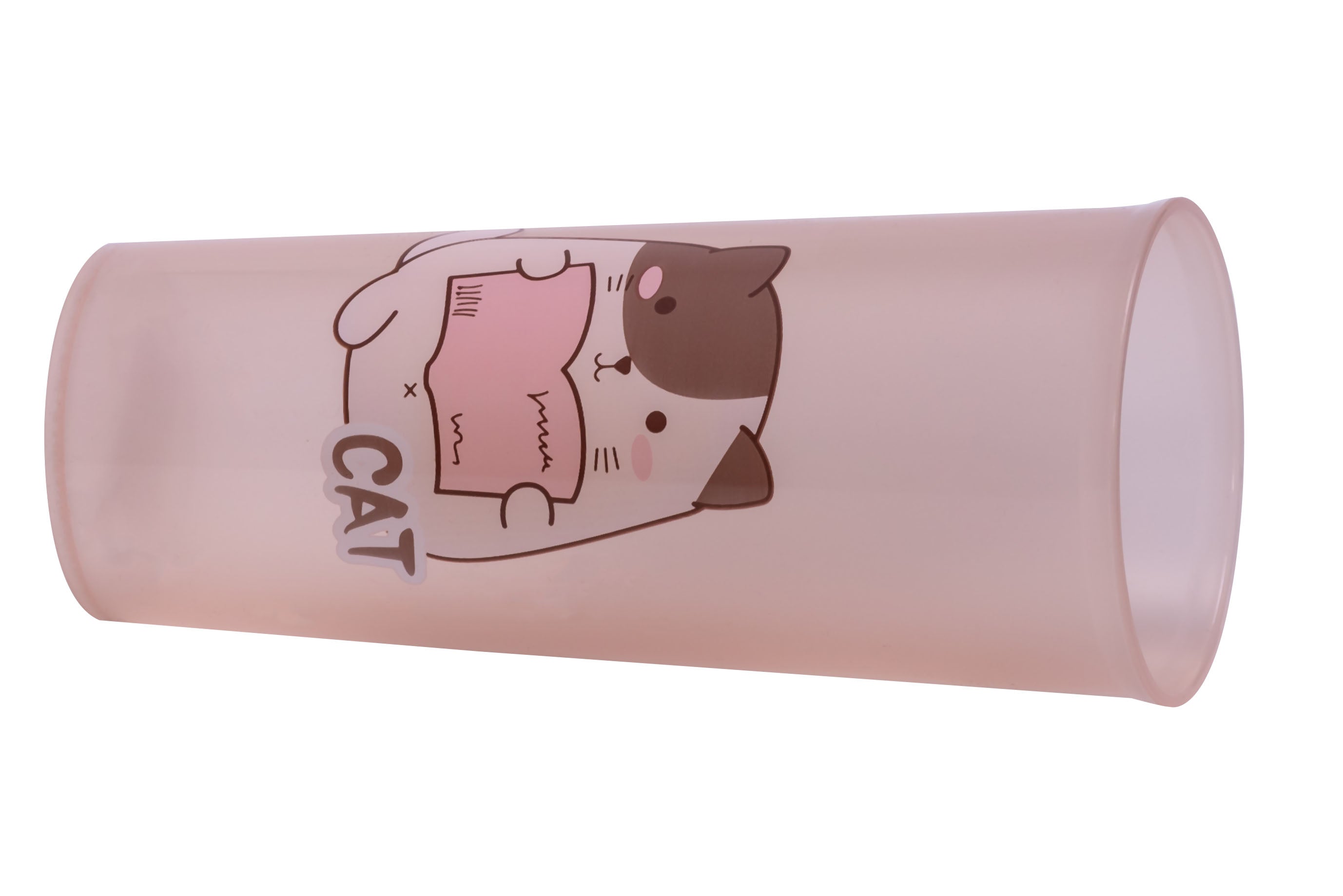 Adore Dunk! The Spill Proof Tumbler with Lid 450ml -Pink Cat