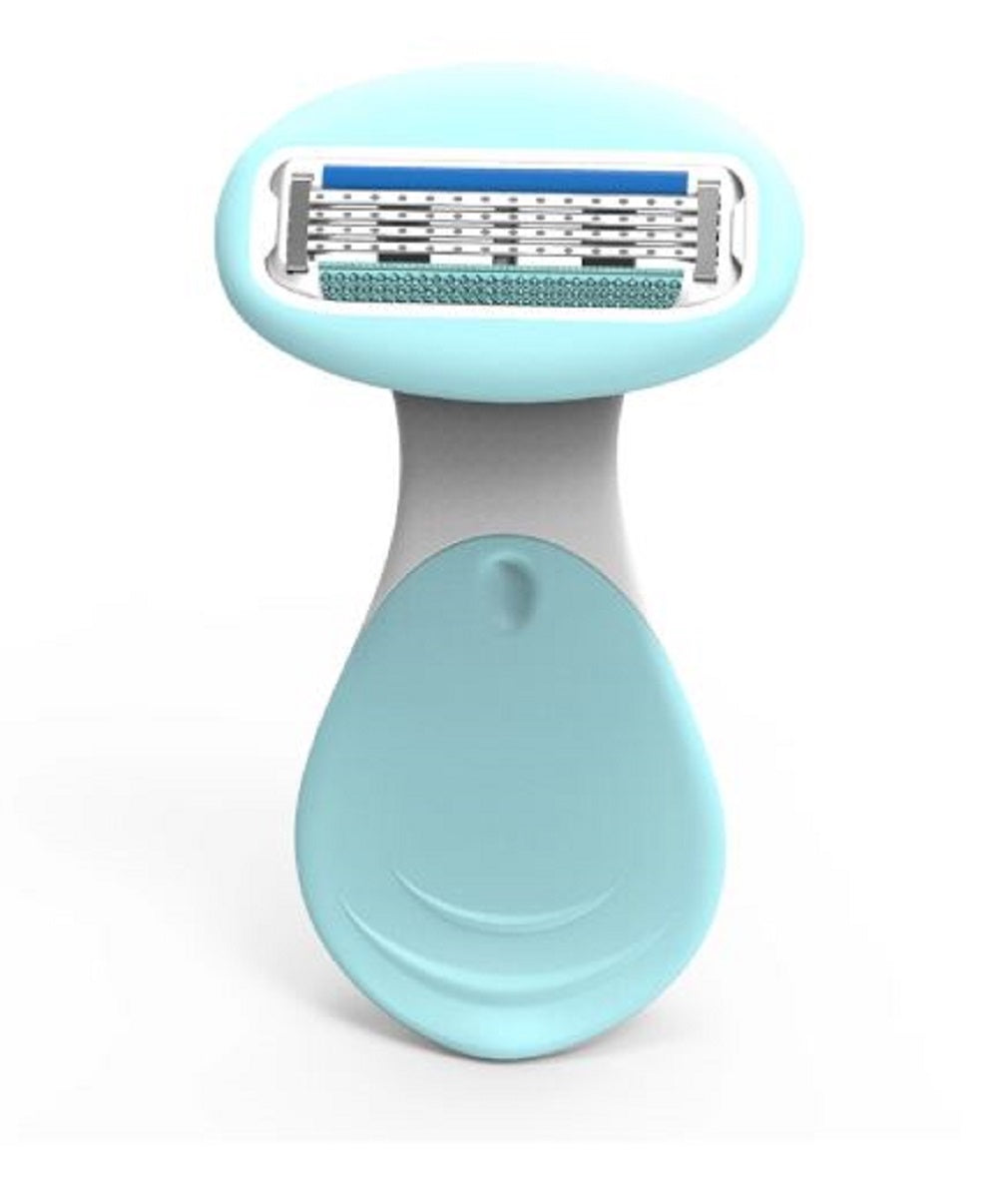 Adore Ultra Slim 4 stainless Steel Blade Razor for Women - Blue