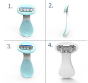 Adore Ultra Slim 4 stainless Steel Blade Razor for Women - Blue