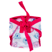 Adore Insta Dry Baby Cloth Tie Knot Langot- 0-3 Months White Teddy S