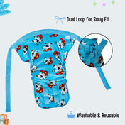 Adore Insta Dry Baby Cloth Tie Knot Langot- 4-8 Months Blue Monkey M