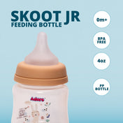 Adore Skoot Jr 2 Stage Wideneck Feeding Bottle - 125ml - Brown