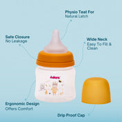 Adore Skoot Jr 2 Stage Wideneck Feeding Bottle - 125ml - Yellow