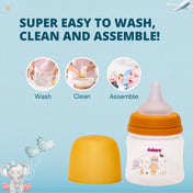 Adore Skoot Jr 2 Stage Wideneck Feeding Bottle - 125ml - Yellow