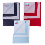 Adore Instadry Baby Bed Protector Combo-Pack of 3- Skyblue, Navy Blue & Maroon