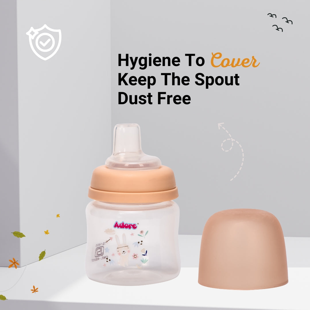 Adore Kappa Wideneck Spout Sipper- Spill Proof- 125ml - Brown