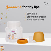 Adore Kappa Wideneck Spout Sipper- Spill Proof- 125ml - Yellow