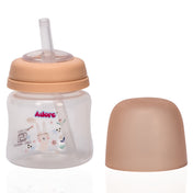 Adore Lota Widneck Straw Sipper- Spill Proof - 125ml- Brown