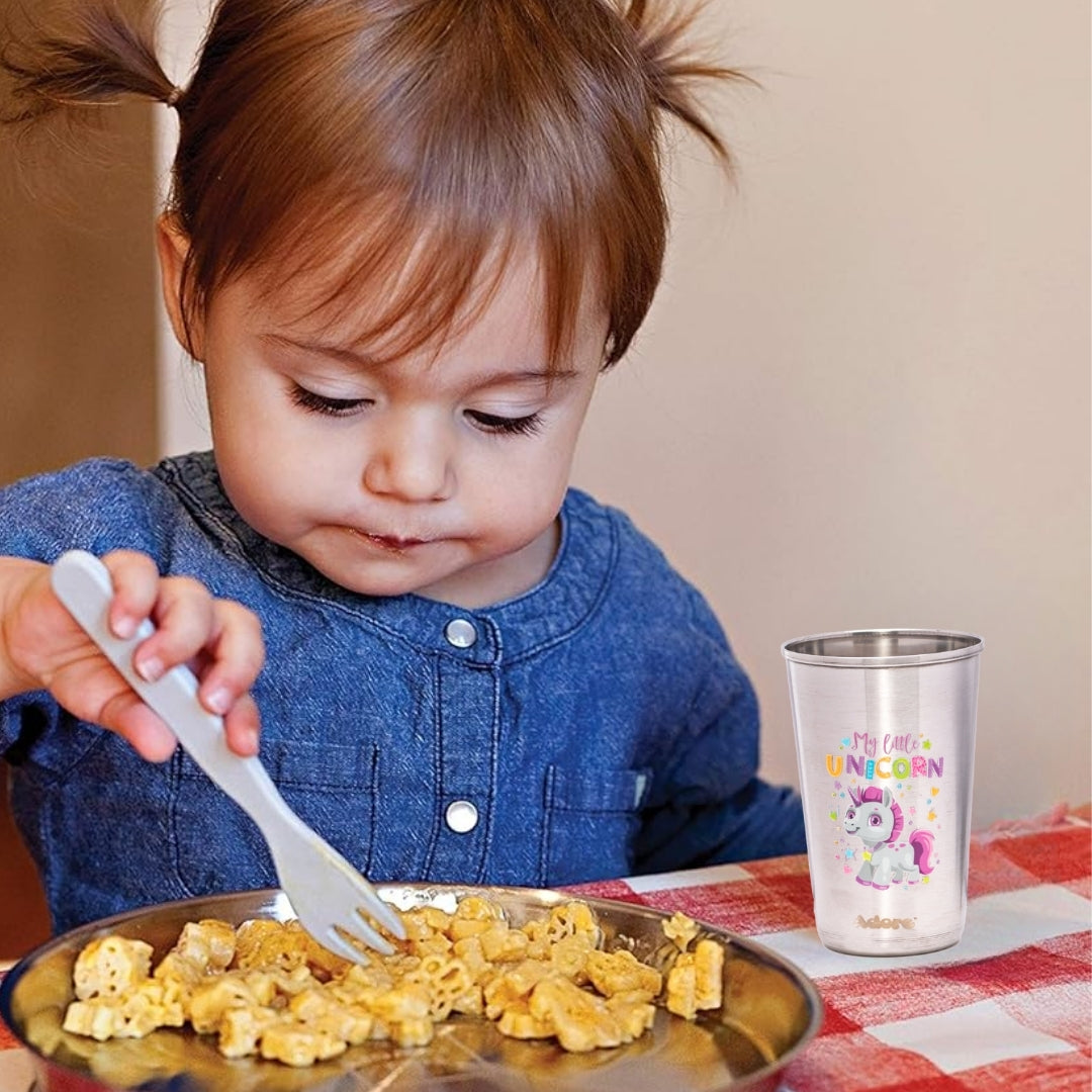 Adore  Bliss Printed Stainless Steel Tumbler - 300ml - Grey