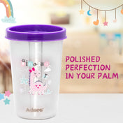 Adore  Bliss Printed Stainless Steel Tumbler - 300ml - Purple