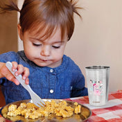 Adore  Bliss Printed Stainless Steel Tumbler - 300ml - Purple