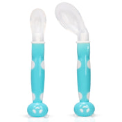 Adore ACE Flexi Silicone Feeding Spoon Set- Pack of 2 - Blue