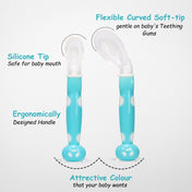 Adore ACE Flexi Silicone Feeding Spoon Set- Pack of 2 - Blue