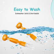 Adore ACE Flexi Silicone Feeding Spoon Set- Pack of 2 - Yellow