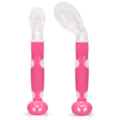 Adore ACE Flexi Silicone Feeding Spoon Set- Pack of 2 - Pink
