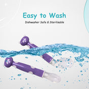 Adore ACE Flexi Silicone Feeding Spoon Set- Pack of 2 - Purple