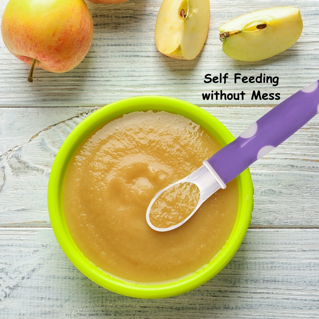 Adore ACE Flexi Silicone Feeding Spoon Set- Pack of 2 - Purple