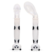 Adore ACE Flexi Silicone Feeding Spoon Set- Pack of 2 - White