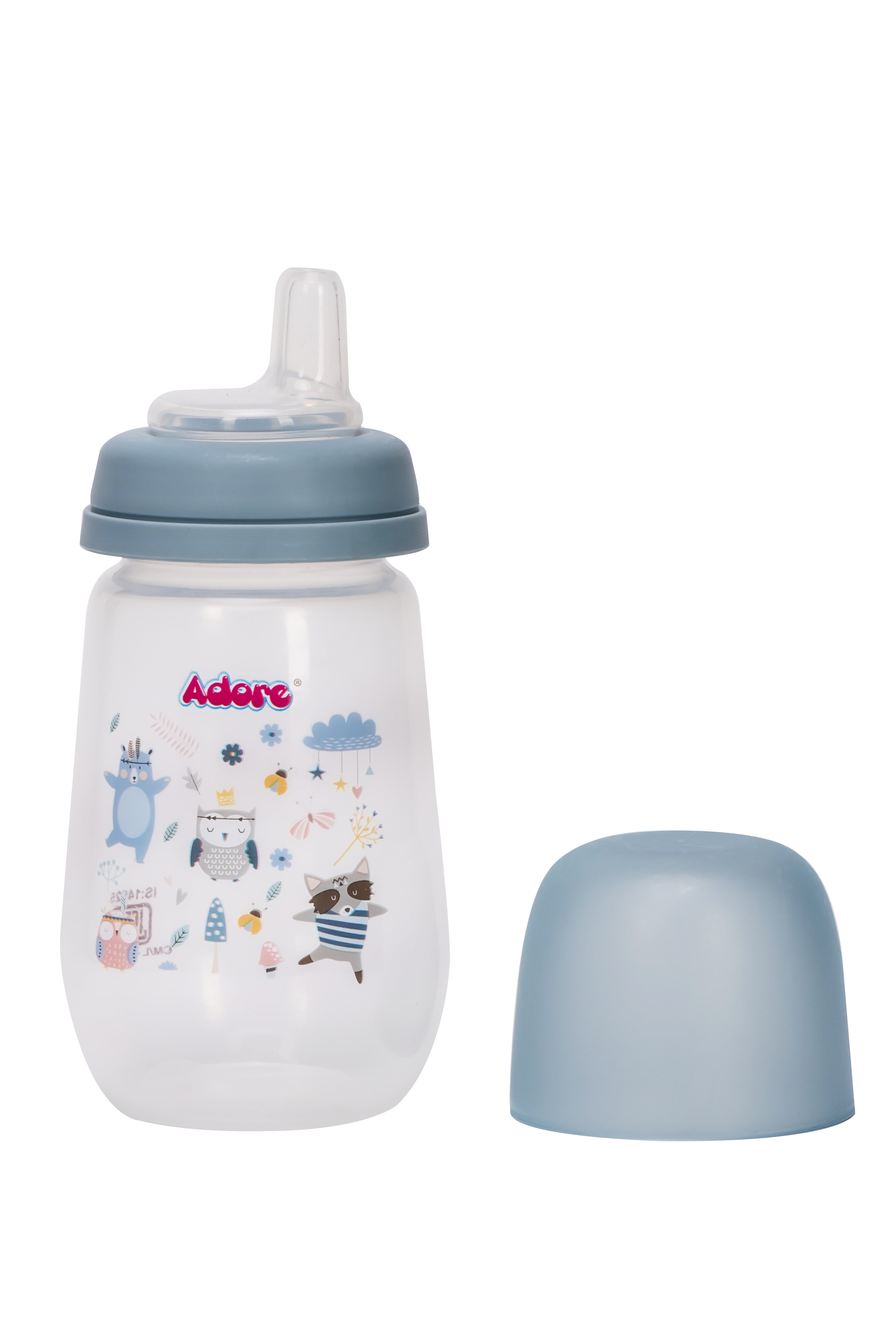 Adore Meta Wideneck Spout Sipper- Spill Proof- 250ml - Blue