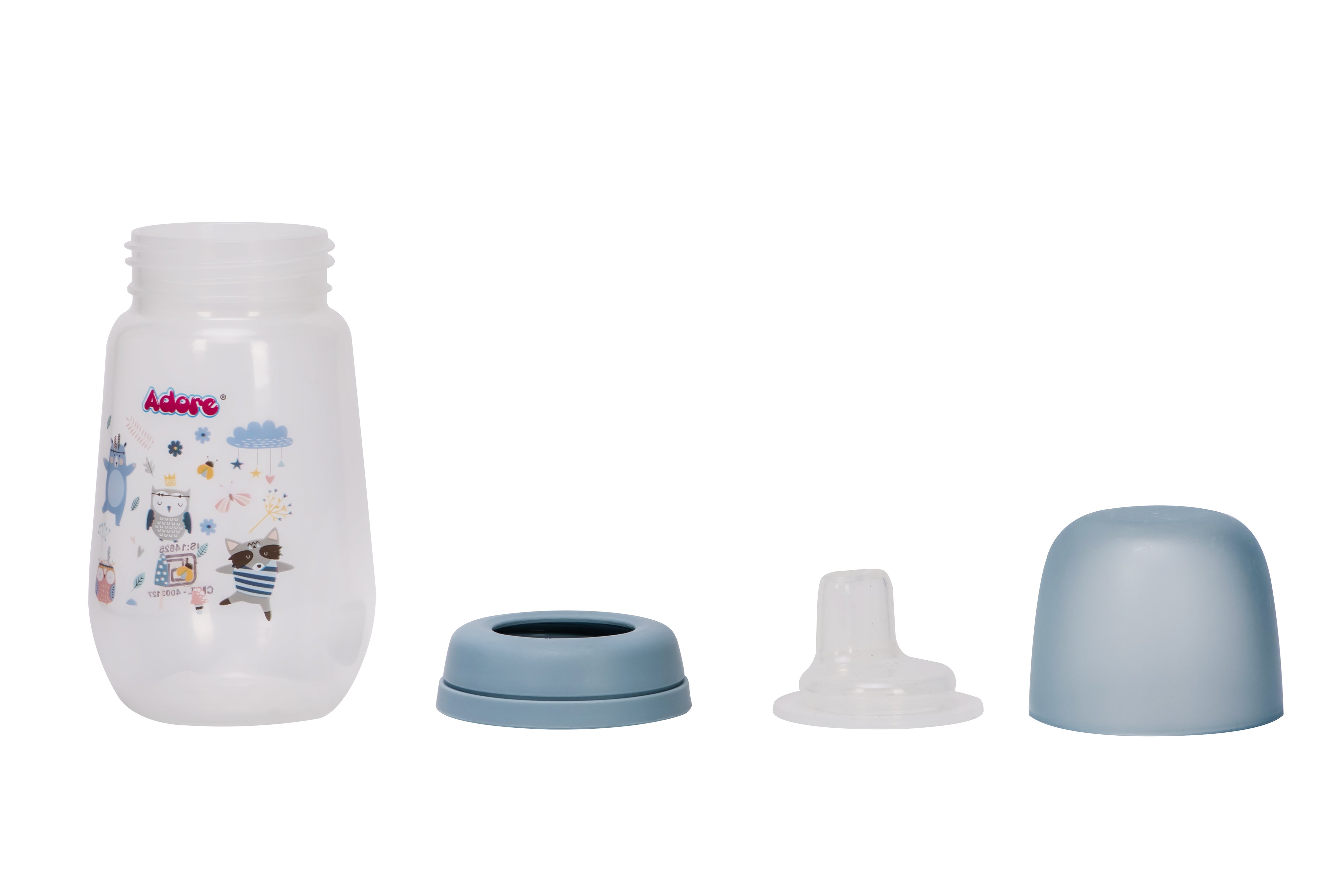 Adore Meta Wideneck Spout Sipper- Spill Proof- 250ml - Blue